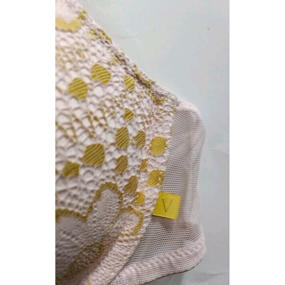 Victoria's Secret Bra Sexy Tee Push Up Floral Lace Green Beige T-Shirt P… - Picture 6 of 8